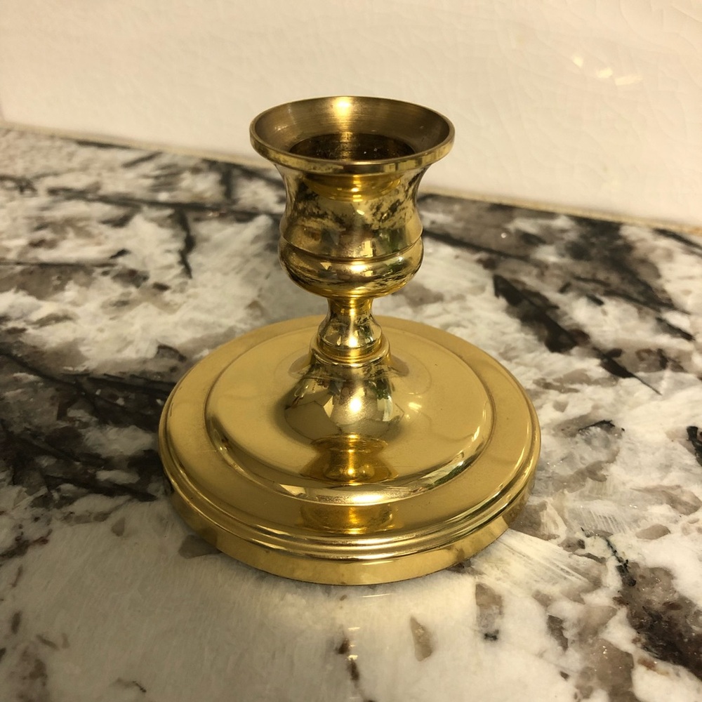 Baldwin Brass 3” Candlestick Candleholder - Ralph Lauren Style - Picture 3 of 6